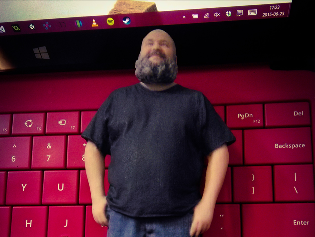 Selftrait of Derek Q. (full colour 3D scan)