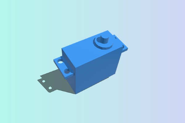 Standard S3003 type servo in OpenJsCad | 3d print model