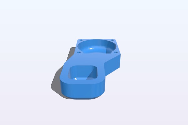Mendel90 square nozzle fanduct | 3d print model