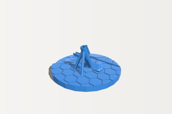 Imperial Guard Urban Base Mortar | 3d print model