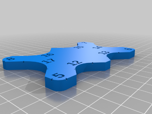 Radial Gauge (Fillet Gauge) | 3d print model