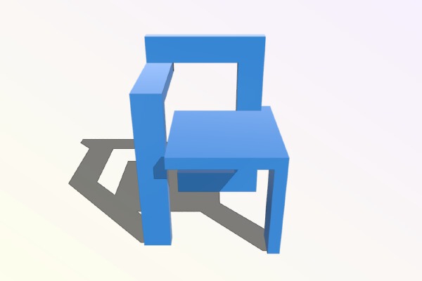 Parametric Rietveld Steltman chair | 3d print model