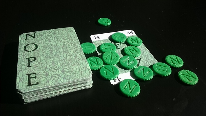 Nope! 3-8 Player Card Game | 3d print model