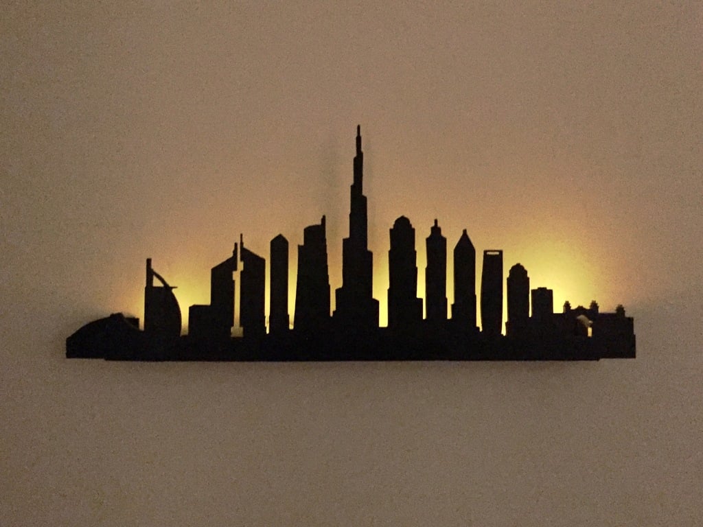 Dubai Silhouette Wall Decor