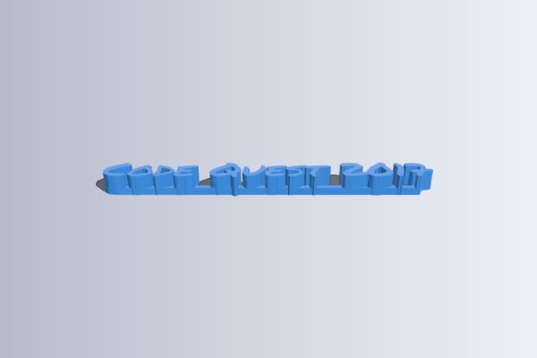 CQ 3D Name | 3d print model