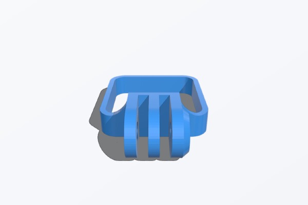 Simple GoPro Mount Customizer (Modular Mounting System) | 3d print model