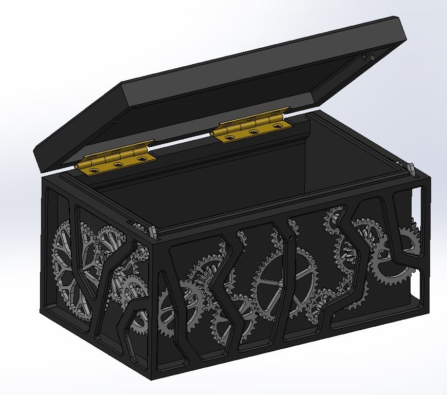 Decorative Geared Latch Box