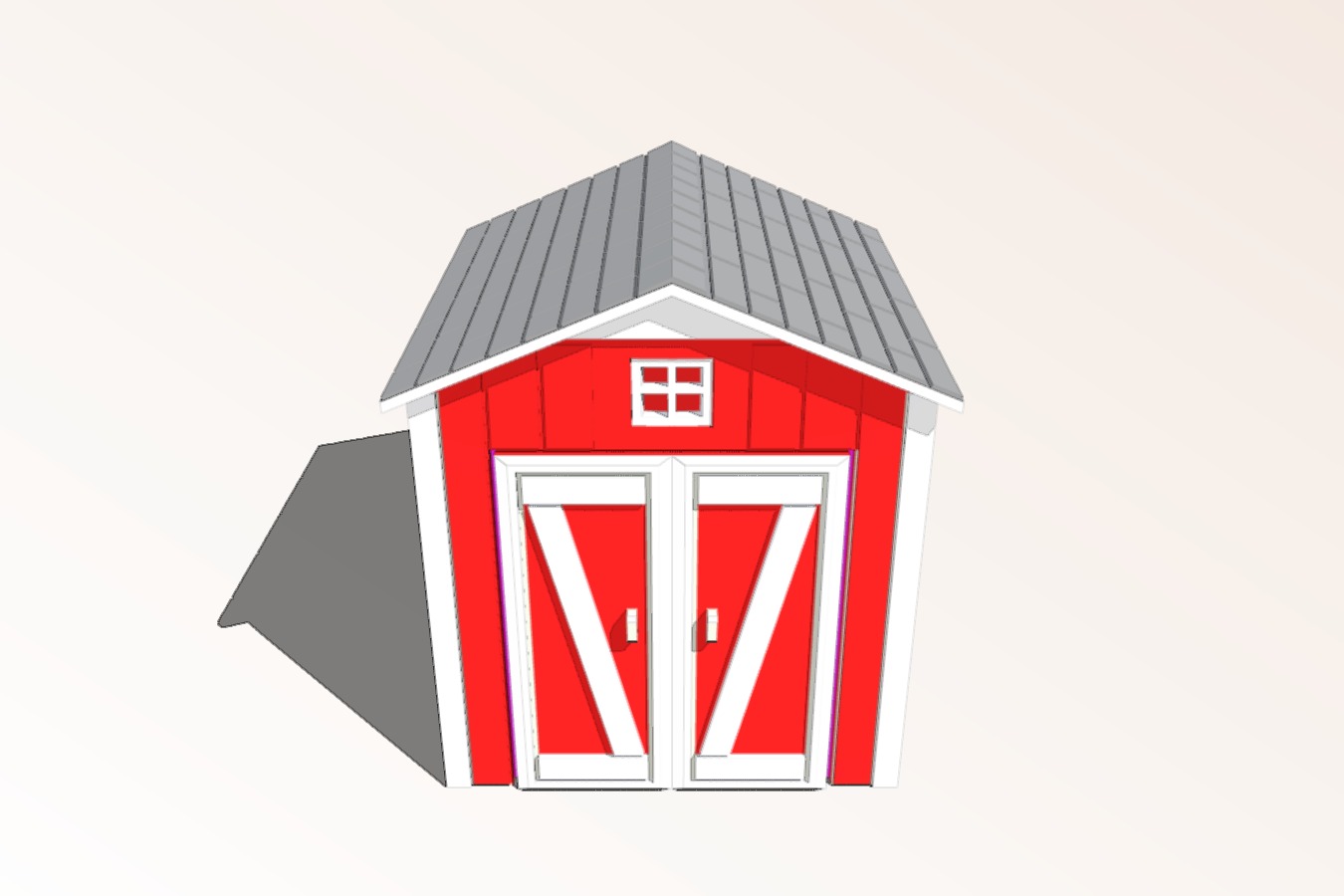 American Backyard Shed Type 1 - HO Scale (1:87)
