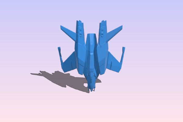 Aircraft CO Mustang | 3d print model
