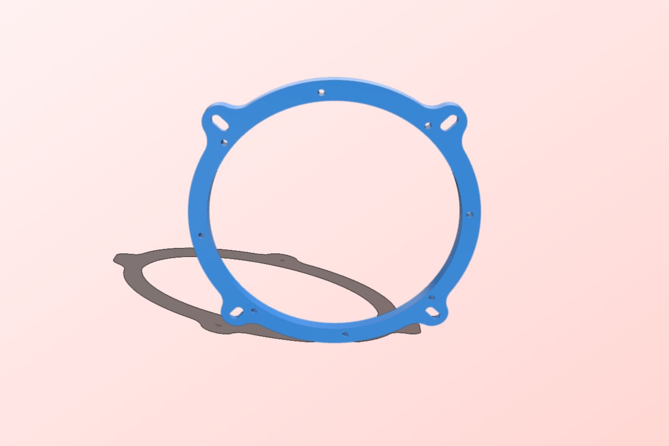 Subwoofer Mount Adapter Ring - 2008 Honda Civic Si