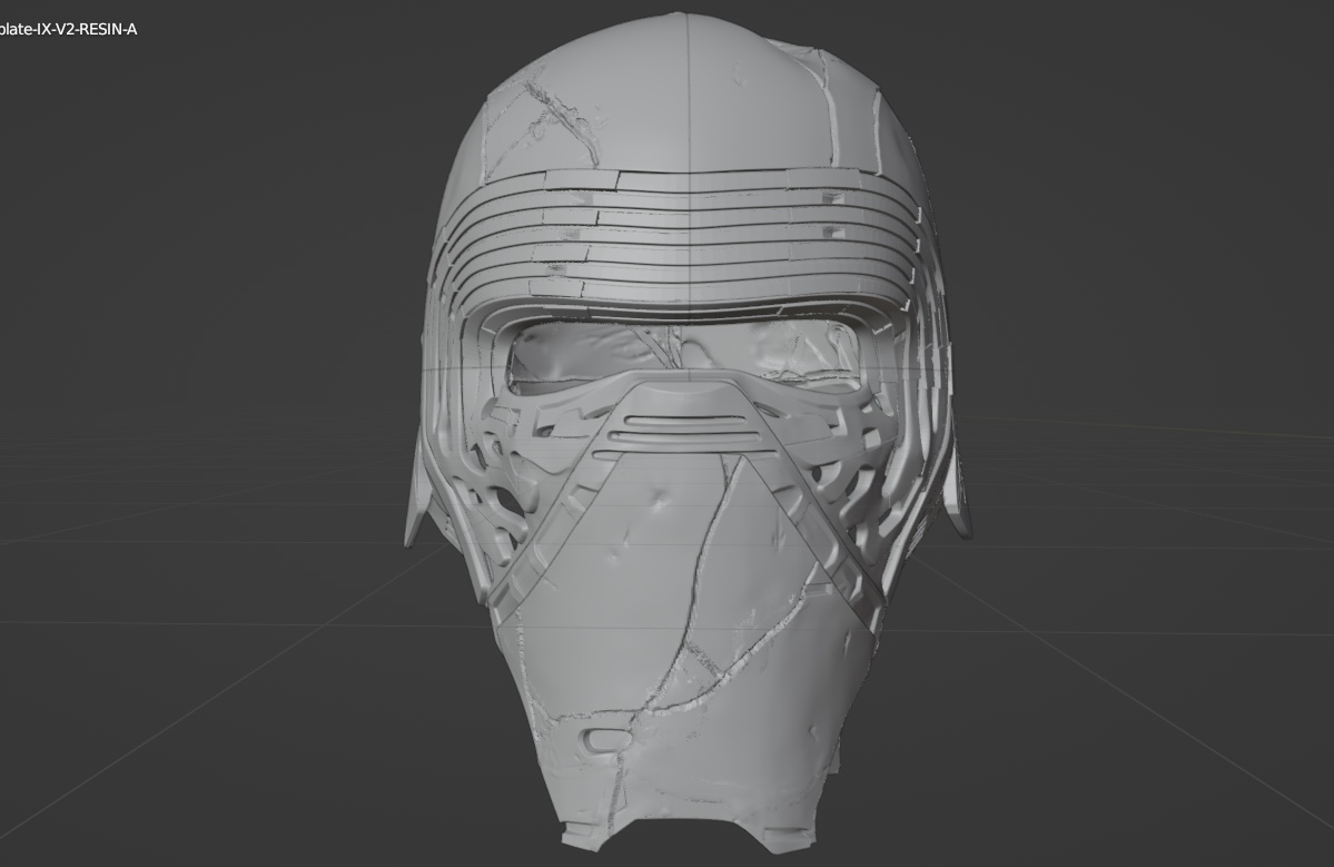 Kylo Ren Mask, Episode IX, Rise Of Skywalker (Movie Accurate Cracks!)