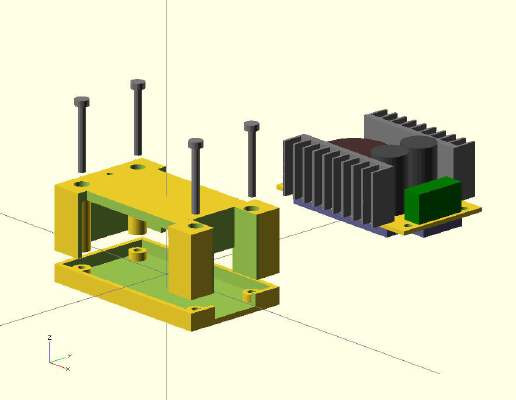 Case for DC-Boost 12V-24V PCB | 3d print model