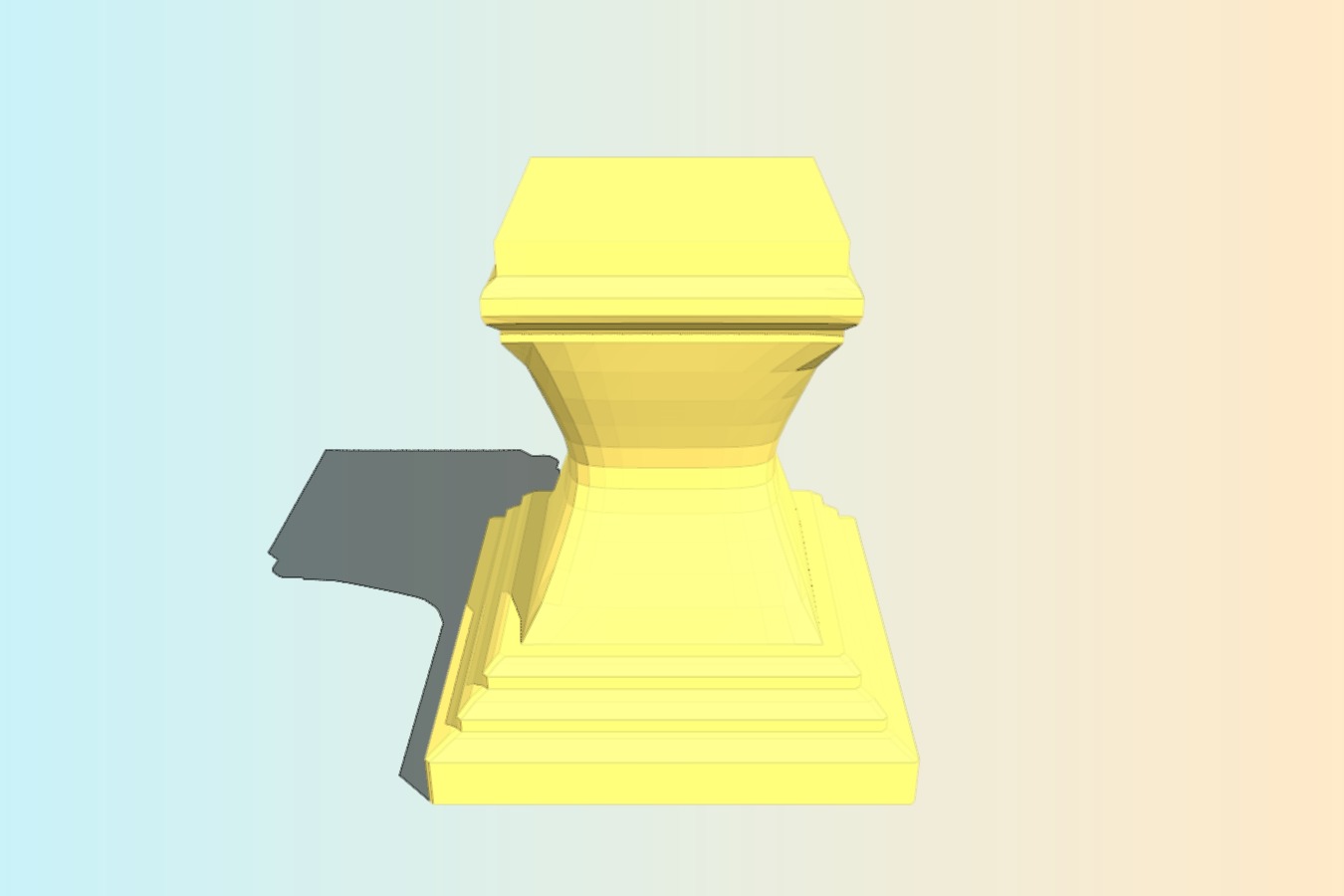 Sculpture Bust Pedestal _ Base Display Stand