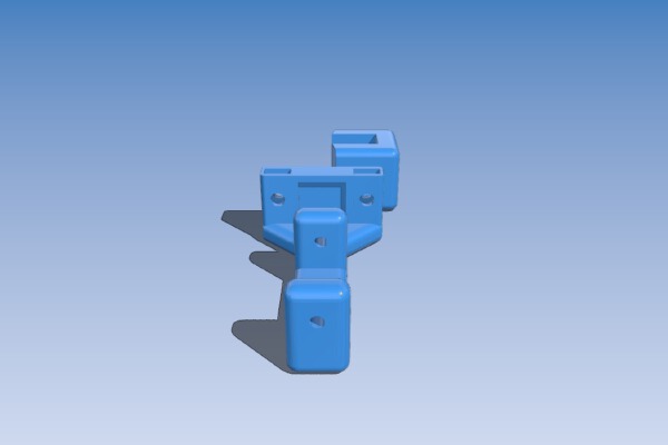 Anycubic Kossel (Linear Plus) optical zprobe for bottom mounted hotend (remix) | 3d print model