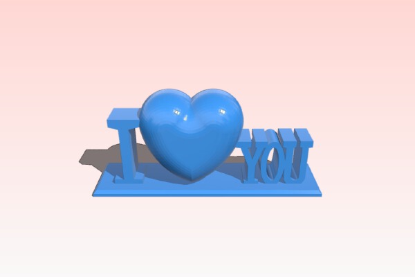 I love you | 3d print model