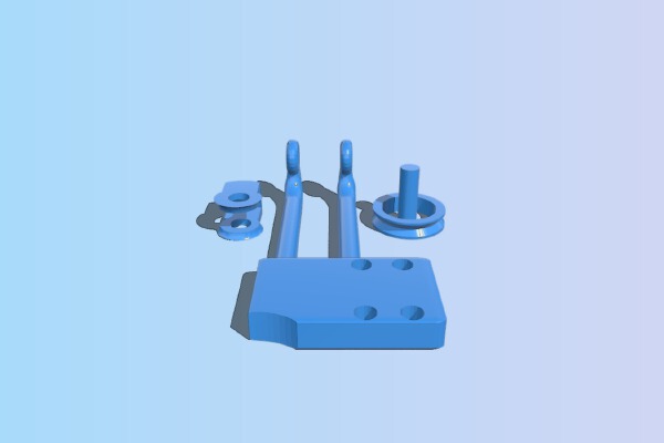 Creality CR-10s Pro Filament Guide w_ 608ZZ Bearing | 3d print model
