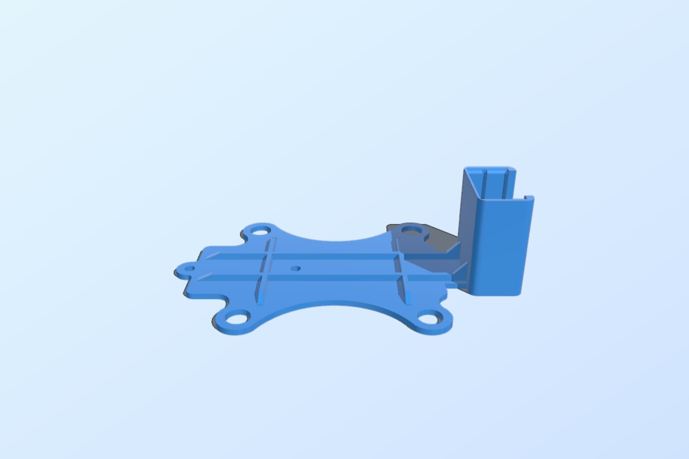 Mounting plate for Dji Phantom 1 and Gopro Hero3 Brushless Gimbal Camera Mount