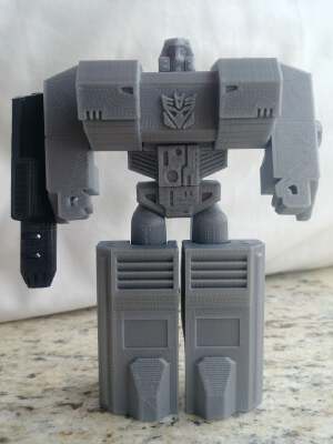 Transformable Megatron (single print, no support material) | 3d print model