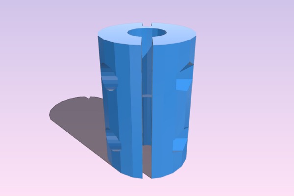 5mm to 8mm z axis coupler | 3d print model