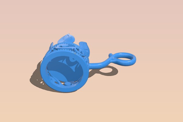 fancy_awkward candle holder | 3d print model