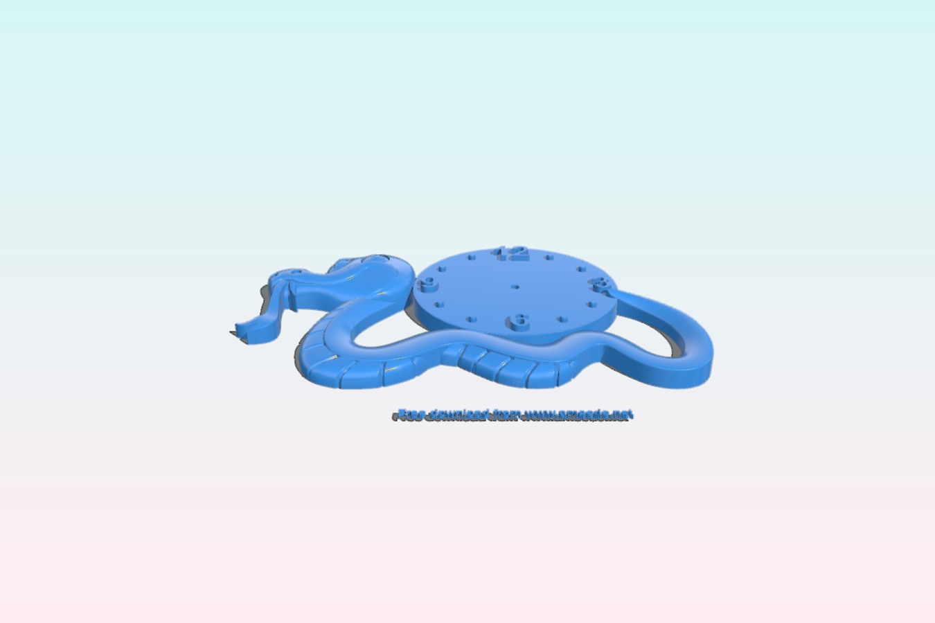 Snake wall clock