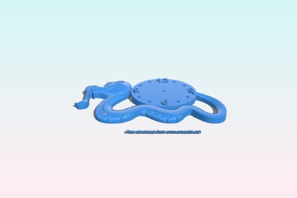 Snake wall clock | 3d print model