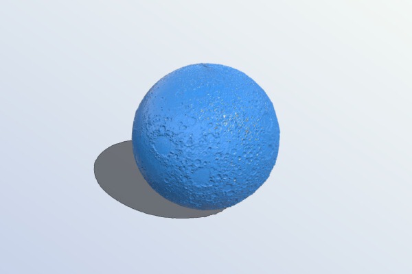 Moon to scale with 12" (30 cm) Earth globes | 3d print model