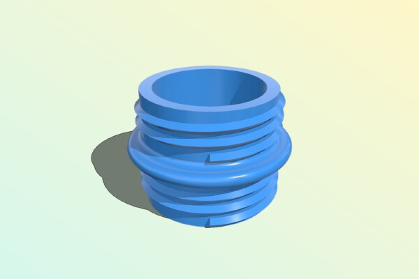 Double Soda Cap Geocache | 3d print model