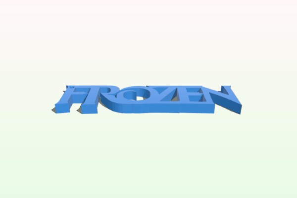 Frozen key chain | 3d print model