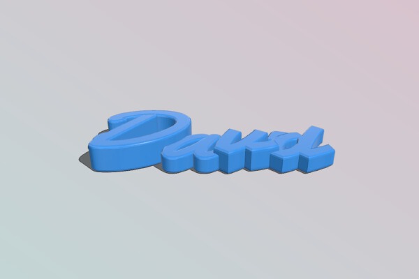 David keychain | 3d print model
