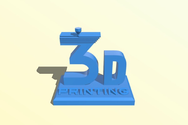 3D Printing logo | 3d print model