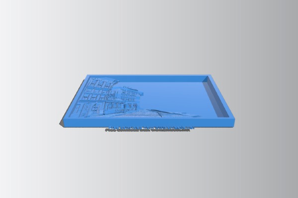 City scene painting | 3d print model