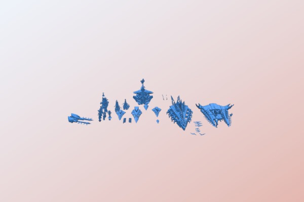 tzeentch_ship_gubbins_-_bfg_-_chaos | 3d print model
