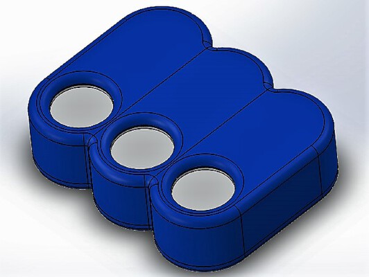 Triple Amazon Dash Button Case | 3d print model