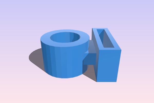 Straight Metal Slip Hoop | 3d print model