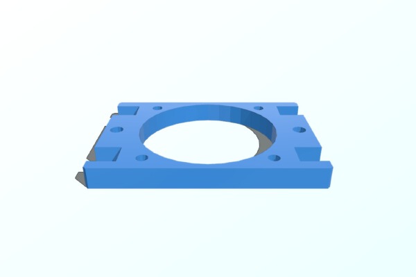 AC PrintrBot LC v2 40mm Fan Mount | 3d print model