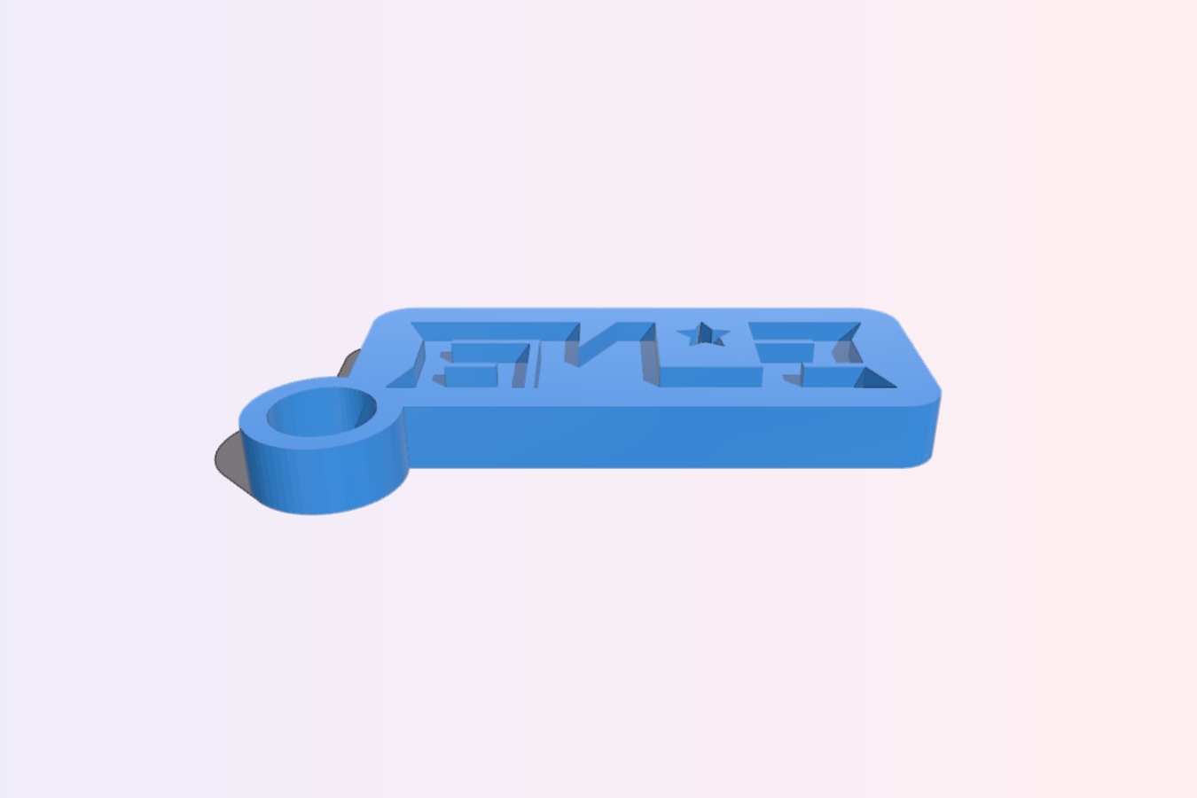 Keychain with "Би-2" logo