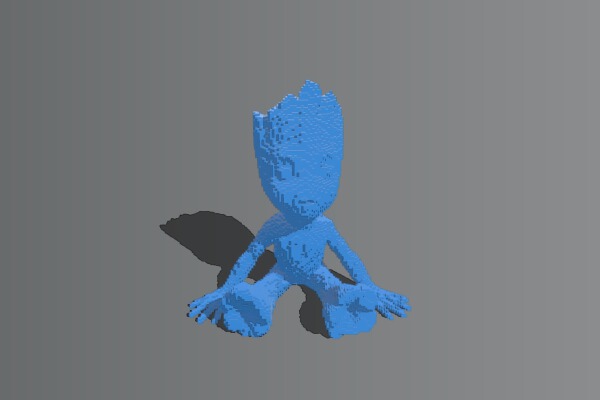 Baby Groot Pixelized | 3d print model