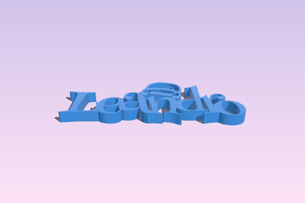 LLAVERO NOMBRE | 3d print model