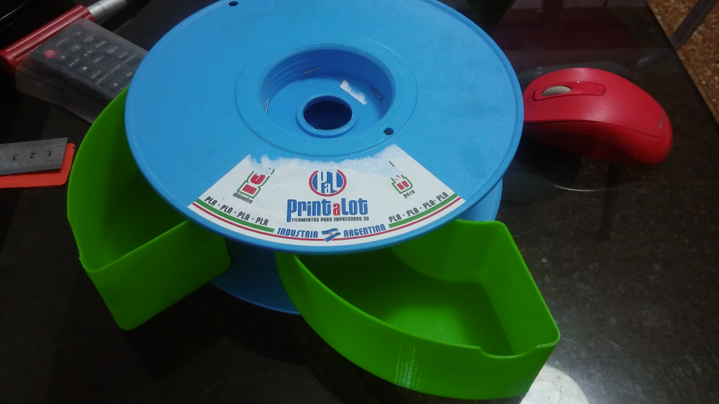 filament spool drawer - bandeja para carretel de filamento