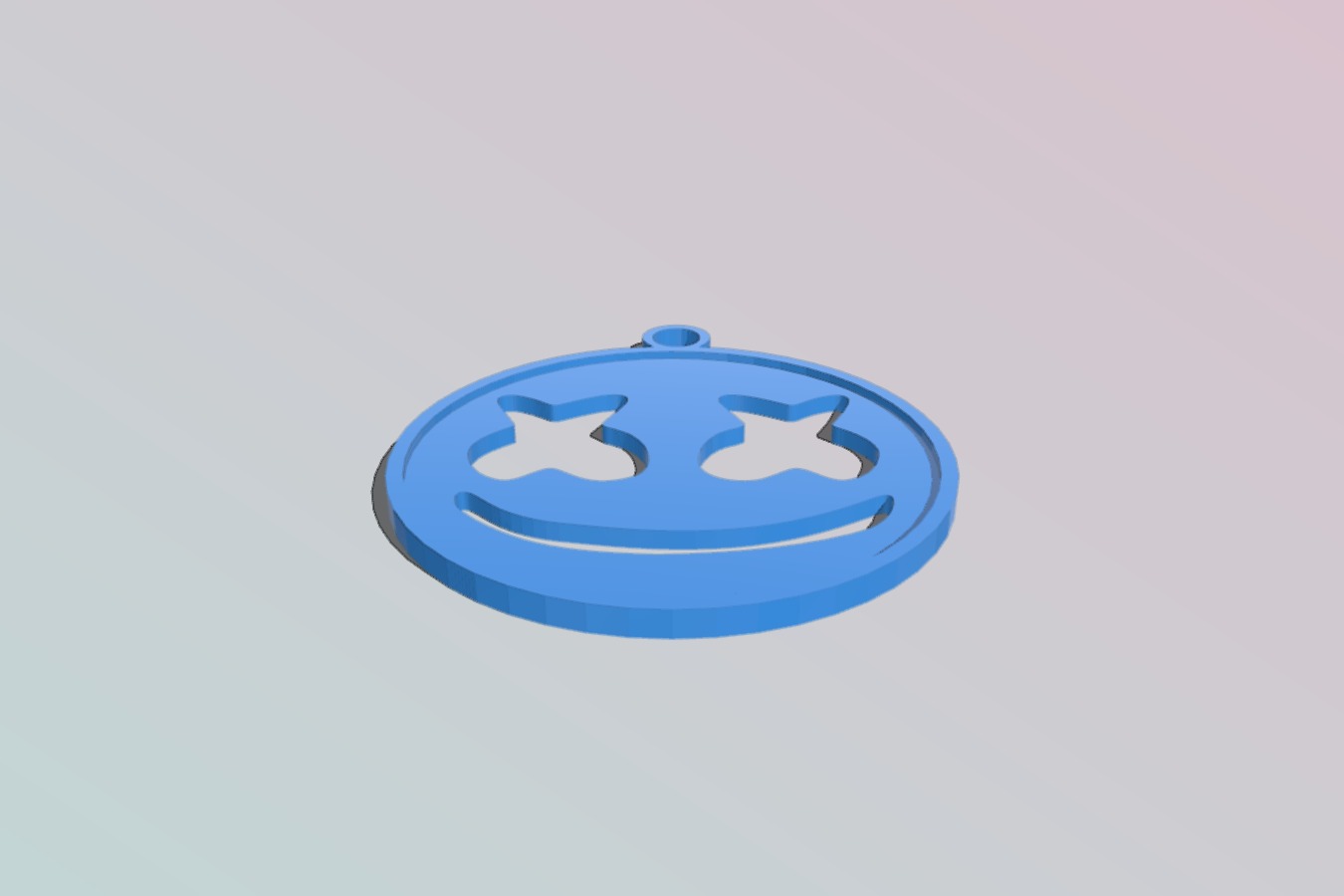 Marshmello DJ Keychain