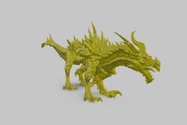 Desert Land Dragon | 3d print model