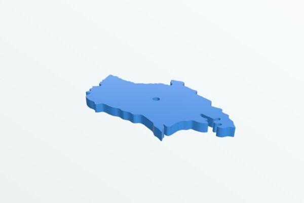 Malaysia States map | 3d print model