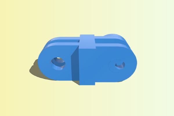 Cygolite Expilion GoPro adapter | 3d print model