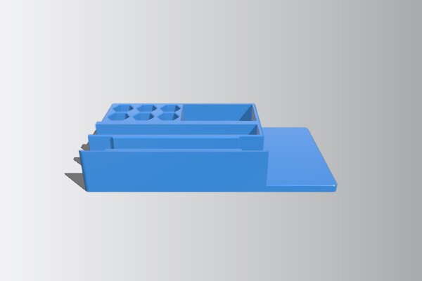 Cetus3D Nozzel and Tool Holder With Extra Compartment | 3d print model
