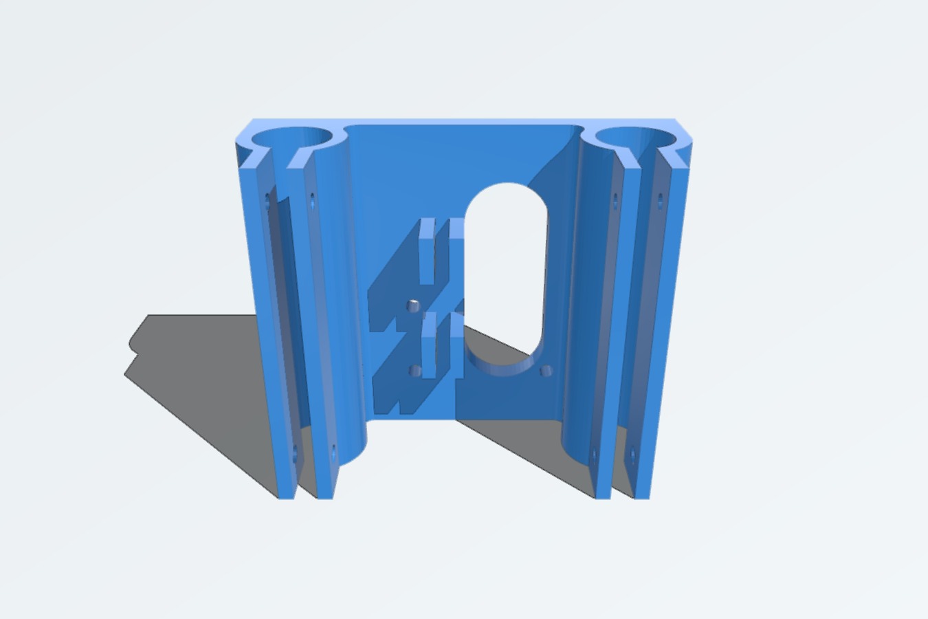 Extrusor Rail with 8mm Rod Support