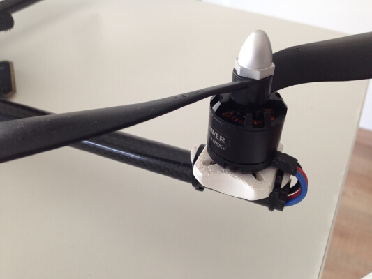 Motor and Frame mounts for CF quadcopter arm | 3d print model