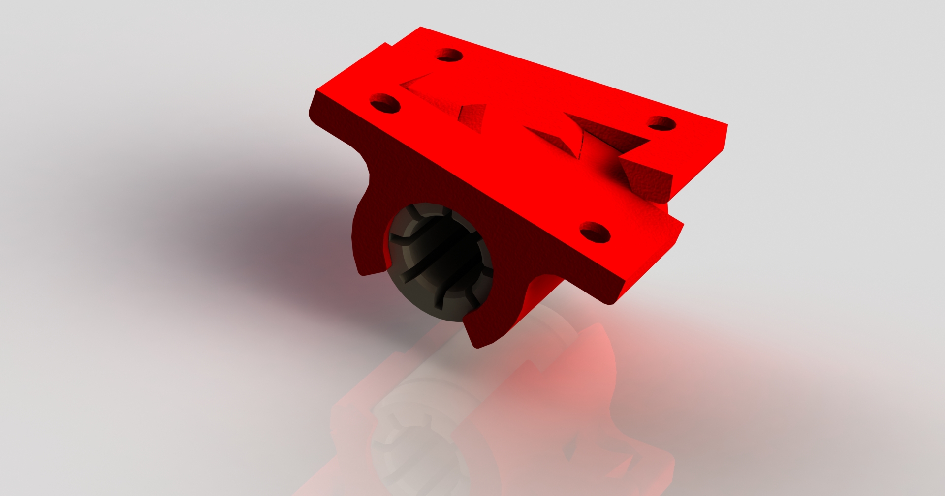Twisted bearing holder for various printer