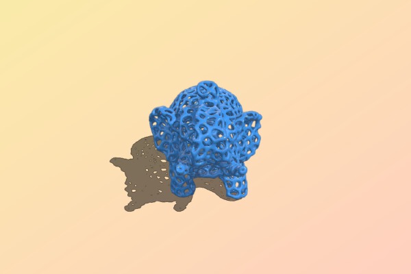 Voro Elephant | 3d print model