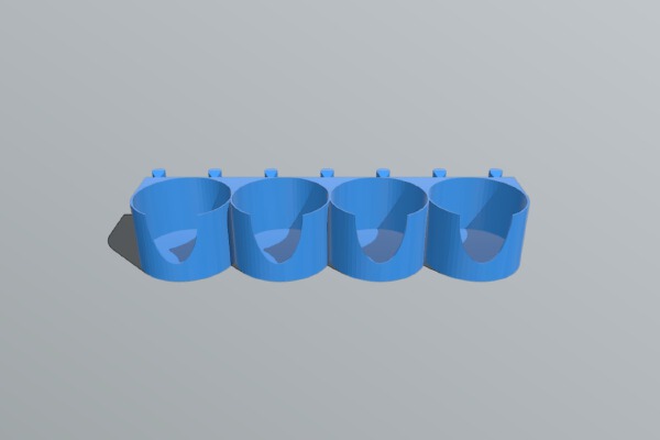 Tamiya Paint Holder for Pegboard | 3d print model
